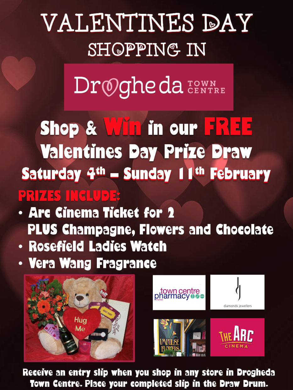Valentines Day Shopping in Drogheda Town Centre